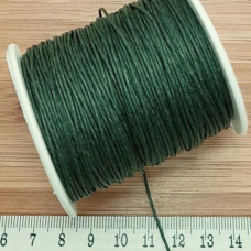 Örgülü Cotton Makrome İpi 1 mm Yeşil – Bobin Satış | Kolye ve Bileklik Yapımına Uygun