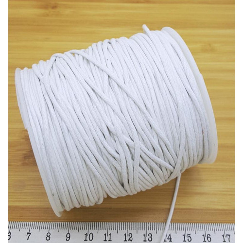 Örgülü Cotton Makrome İpi 1.5 mm Beyaz – Bobin Satış | Serraada
