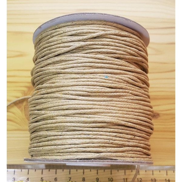 Örgülü Cotton Makrome İpi 1.5 mm Camel – Bobin Satış | Serraada