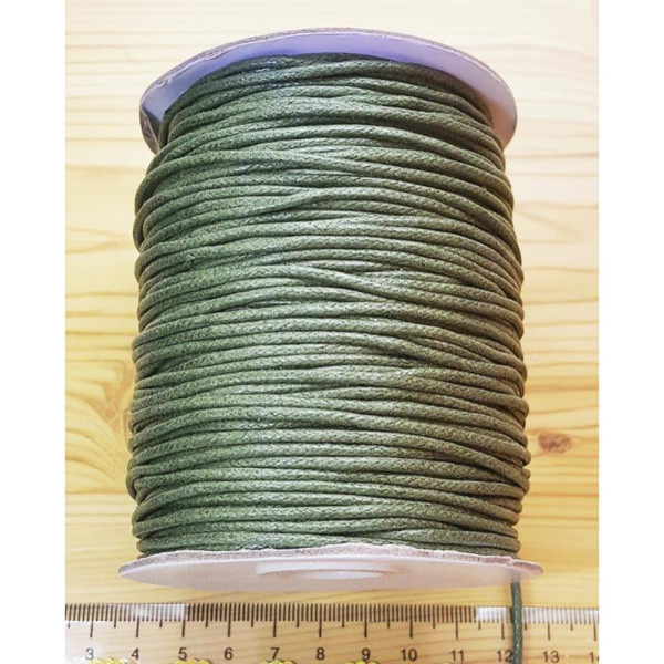 Örgülü Cotton Makrome İpi 1.5 mm Haki– Bobin Satış | Serraada