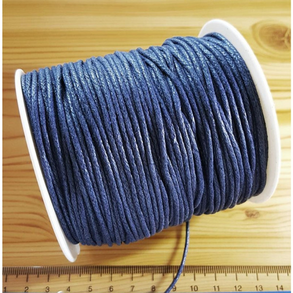 Örgülü Cotton Makrome İpi 1.5 mm Lacivert – Bobin Satış | Serraada