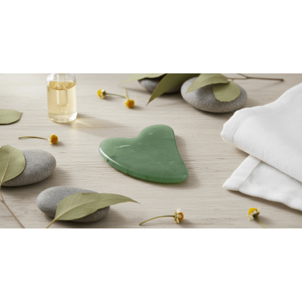 Aventurin Masaj Taşı – Doğal Aventurin Gua Sha Yüz Masaj Aleti | Cilt Bakım Taşı