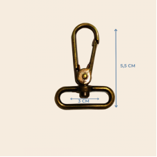 3 cm Matraş Kanca | 5,5 cm Antik Sarı Renk – Takı ve Aksesuar İçin