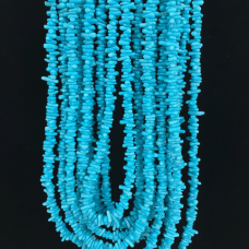 Mavi Dal Mercan Dizi Taş (Renklendirilmiş) 38 cm – Takı Yapımı Mercan Boncuk