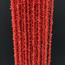 Kırmızı Dal Mercan Dizi Taş (Renklendirilmiş) 38 cm – Premium Takı Malzemesi