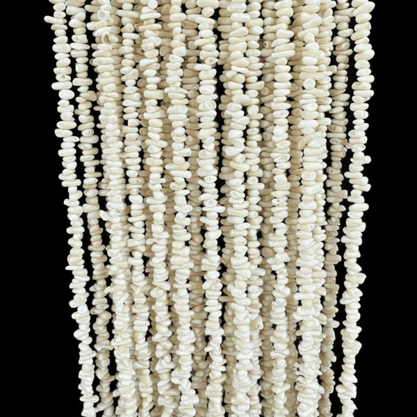 Krem Dal Mercan Dizi Taş (Renklendirilmiş) 38 cm – Premium Takı Malzemesi