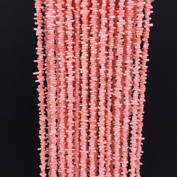 Pembe Dal Mercan Dizi Taş (Renklendirilmiş) 38 cm