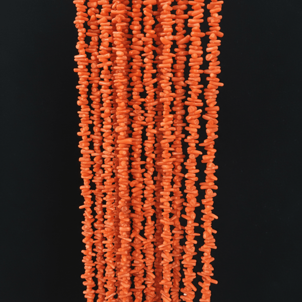 Turuncu Dal Mercan Dizi Taş (Renklendirilmiş) 38 cm – Premium Takı Malzemesi