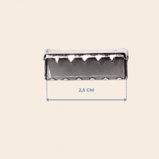 2.5 cm kemer ucu metal renk