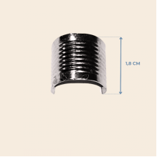 Büyük sıkma boğma kordon kapama 1,8 cm. metal renk