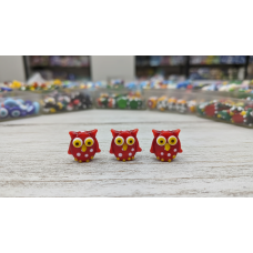 Cam Murano Boncuk Baykuş Model – 15 mm Tekli Satış