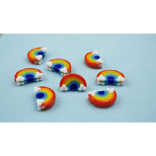 Murano Cam Boncuk Gökkuşağı Model – 15 mm Tekli