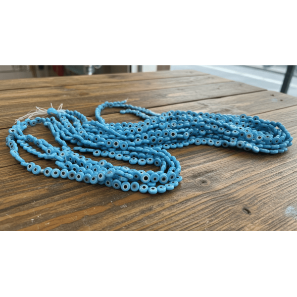 Yassı Cam Nazar Boncuk 10 mm | Doğal ve Şık Takı Malzemesi