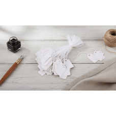 Küçük Boy İpli Fiyat Etiketi 2x1 cm – 80 Adet Karton Etiket