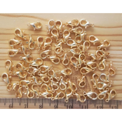 10 mm Papağan Kilit Kapama Sarı Renk Takı Malzemesi (1000 Adet) - 501 No