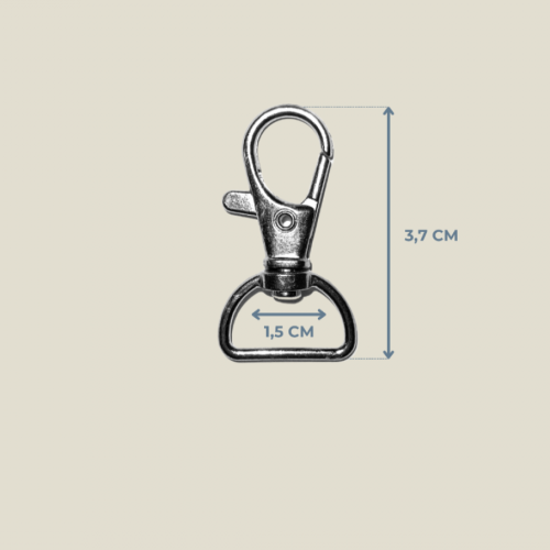 1,5 cm Paris Kanca – 3,7 cm Metal Renk | SERRAADA 1,5 cm Paris Kanca – 3,7 cm Metal Renk | SERRAADA