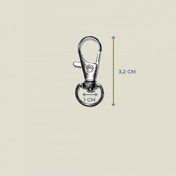 1 cm Minik Paris Kanca – 3,2 cm Metal Renk Nikel | SERRAADA 1 cm Minik Paris Kanca – 3,2 cm Metal Renk Nikel | SERRAADA