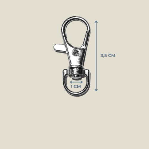 1 cm Köstek Paris Kanca – 3,5 cm Metal Nikel | SERRAADA