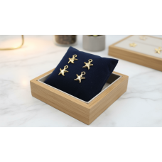 Altın Kaplama Yıldız Model Sallantı Malzemesi – 10 mm Takı Aksesuarı