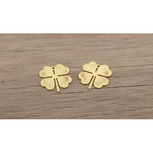 Altın Kaplama Yonca Model Sallantı – 2 cm Takı Aparatı Altın Kaplama Yonca Model Sallantı – 2 cm Takı Aparatı