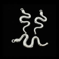 Gümüş Kaplama Metal Yılan Sallantı Takı Malzemesi