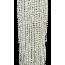Sedef Doğal Taş 10 mm Yıldız Dizi – 38 cm Takı Yapımı İçin