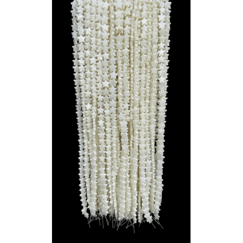 Sedef Doğal Taş 8 mm Yıldız Dizi – 38 cm Takı Yapımı İçin Sedef Doğal Taş 8 mm Yıldız Dizi – 38 cm Takı Yapımı İçin