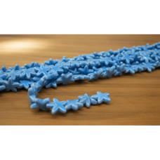 Mavi Yıldız Model Seramik Boncuk Dizi – 25’li Paket | SERRAADA