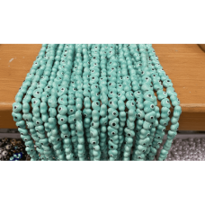 Su Yeşili Kalp Model Seramik Boncuk Dizi – 20’li Paket | SERRAADA