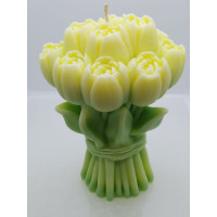 Doğal Soya Wax Mum – Lale Demeti Model Dekoratif Mum