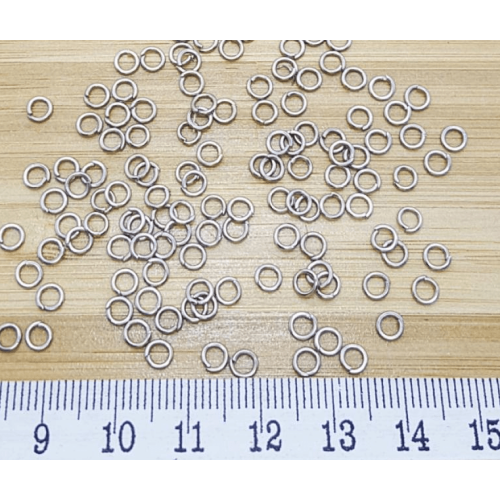 Pirinç Halka 4 mm Metal Renk – Dayanıklı, Paslanmaz ve Takı Yapımına Uygun Malzeme