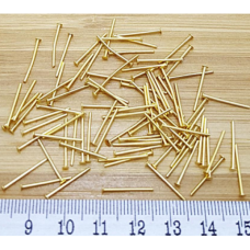 15 mm Altın Kaplama Pirinç Takı Çivisi – 1 Gram (Yaklaşık 12 Adet)