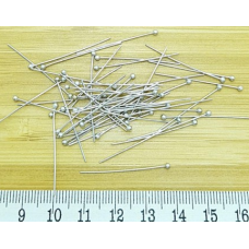 Top Başlı Pirinç Takı Çivisi 30 mm Metal Renk (1 Gram) | Dayanıklı Takı Yapım Malzemesi – Serraada