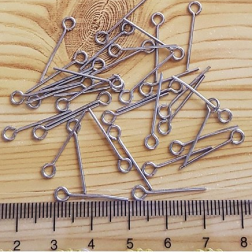 Pirinç Çivi 20 Mm Halkalı Metal Renk | Gram Satış Takı Malzemeleri