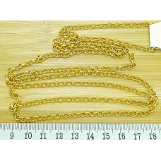 DOÇ Zincir Altın Kaplama – 1 Metre Takı Tasarımı İçin Dayanıklı ve Şık Zincir