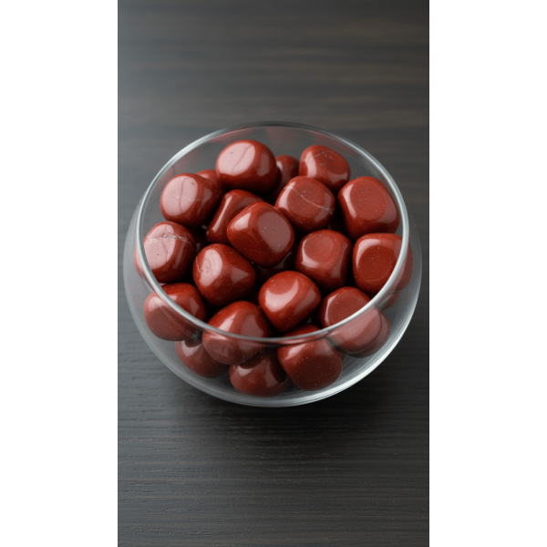 Kırmızı Jasper Doğal Taş Tamburlanmış Parça - (2-2,5 cm)