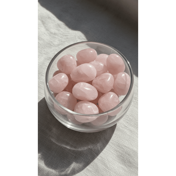 Pembe Kuvars Doğal Taş Tamburlanmış Parça - 1. Kalite (2-2,5 cm)