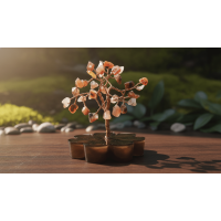 Dekoratif Akik Taşı Ağaç Biblo | Doğal Taş Tasarım