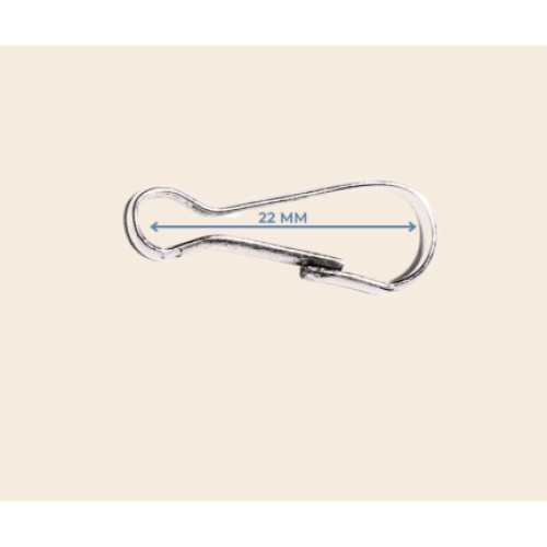 22 mm Tel Kanca Metal Renk – Dayanıklı ve Uygun Fiyatlı