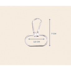 2,5 cm Telli Kanca 7 cm Metal Renk – Bijuteri ve Aksesuar Montaj Malzemesi