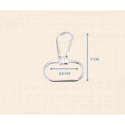 2,5 cm Telli Kanca 7 cm Metal Renk – Bijuteri ve Aksesuar Montaj Malzemesi