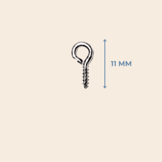 11 mm Metal Epoksi Vidası - Gümüş Renk (1000 Adet)