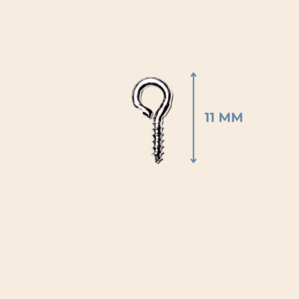 11 mm Metal Epoksi Vidası - Gümüş Renk (1000 Adet)