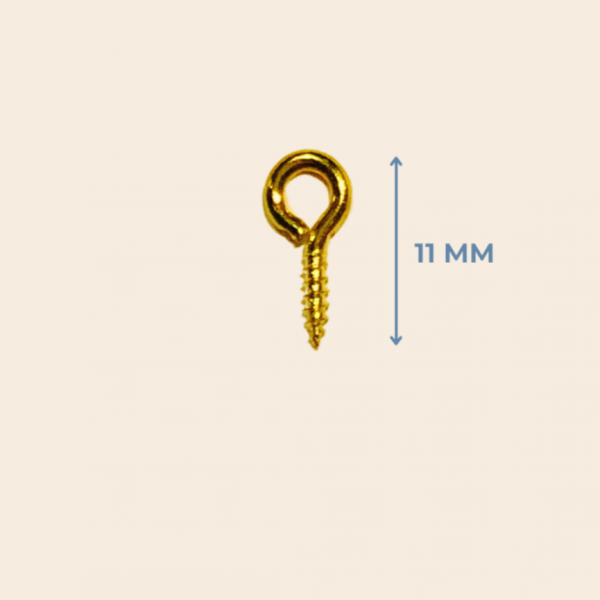 11 mm Metal Epoksi Vidası - Sarı Renk (1000 Adet)