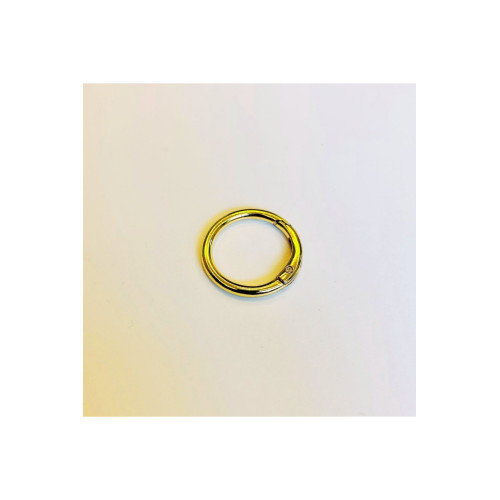 2,5 cm (25 mm) Light Gold Yaylı Halka - Çanta ve Takı Aparatı