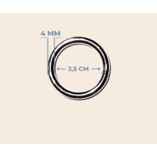 2.5 cm x 4 mm Yuvarlak Kaynaklı Metal Renk – Tekli Fiyat