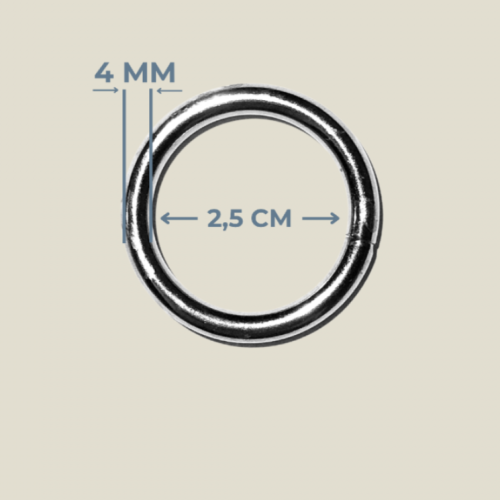 2.5 cm x 4 mm Yuvarlak Kaynaklı Metal Halka - Metal Renk (Minimum 50 Adet) 2.5 cm x 4 mm Yuvarlak Kaynaklı Metal Halka - Metal Renk (Minimum 50 Adet)