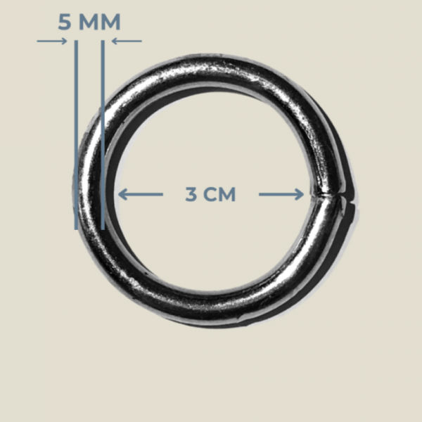 3 cm x 5 mm Yuvarlak Kaynaklı Metal Halka - Metal Renk (Minimum 20 Adet) 3 cm x 5 mm Yuvarlak Kaynaklı Metal Halka - Metal Renk (Minimum 20 Adet)