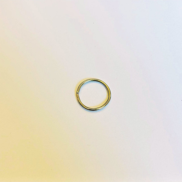 18 mm İç Çap x 2 mm Yuvarlak Birleştirme Halkası Nikel Renk