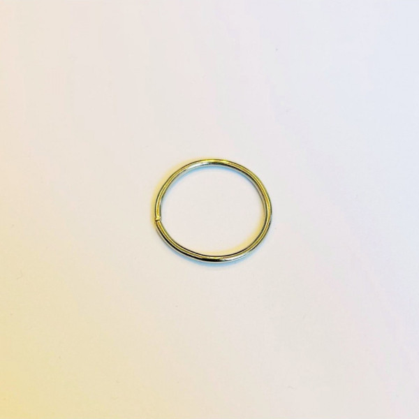2,5 cm x 2 mm Yuvarlak Birleştirme Halkası Nikel Renk 2,5 cm x 2 mm Yuvarlak Birleştirme Halkası Nikel Renk